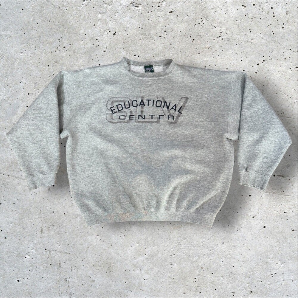Vintage 90s MV Sport Educational Center Sweatshirt Mens XL Gray USA Crewneck